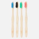 Bamboe tandenborstel 4pc multicolor