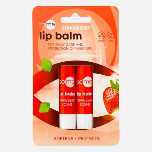 So Me Lip Balm Strawberry 2pc